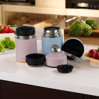Pot alimentaire de haute qualité 304 acier inoxydable Sublimation isolé Tiffin Bento boîte à lunch pour l'école de bureau