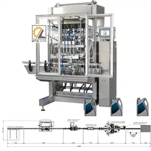 Automatic 5L engine oil auto transmission fluid filling and capping lubricant oil filling machine