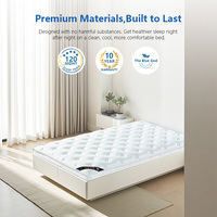 Surmatelas en mousse à mémoire de forme infusée de qualité supérieure, convertible et réversible, pour lit, moderne, pour la maison et l'école