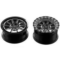 Jantes forgées Drag 18x8 17x10 17x11 5x112 5x120 Noir Brillant Fraisées Beadlocks Échelonnées pour Supra M2 M3 M4 Jantes de Course