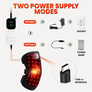 Rodillera de Terapia de Luz Roja de Alta Potencia de 24 W con Vibración, Masaje de Rodilla con Calor, Terapia de Luz Infrarroja para el Alivio del Dolor de Rodilla - Product Image 5
