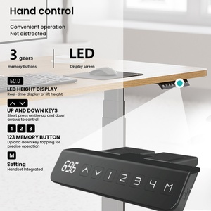 Height Adjustable Executive <b>Desk</b> Supplier Adjustable Work <b>Desk</b> <b>Electric</b> Computer <b>Desk</b> With Wide Desktop for Executive Office - Product Image 3