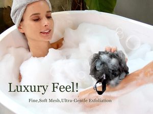 4 Pack Mesh Pouf Bath Sponge - Mesh Loofah Body Exfoliating Shower Ball Shower Sponge - Product Image 6