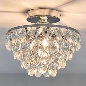 Premium Quality Luxury <b>Crystal</b> <b>LED</b> Chandelier Lamp Energy Saving <b>Ceiling</b> <b>Light</b> for Hotel Lobby Home Use Available At Best Price - Product Image 3