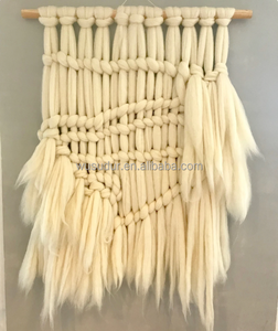 Grande <span class=keywords><strong>tapisserie</strong></span> murale tissée : Art mural bohème en fibres - Product Image 2