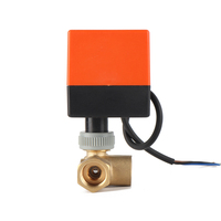 Vanne à boisseau sphérique motorisée en laiton 2/3 voies de 1/2 à 2 pouces avec actionneur électrique pour eau, OEM, AC24V/110V/220V, vente en gros