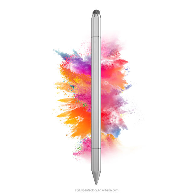 Universal Durable Metal 3-in-1 Stylus Pen Compatible with Android for Apple iPad Smartphones for Drawing Writing Mesh Tip Ball P