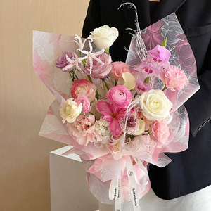 NOSA Pulse Paper Flower Bouquet Impermeable DIY Papel especial para envolver hecho a mano con revestimiento de PE para embalaje de floristería - Product Image 4