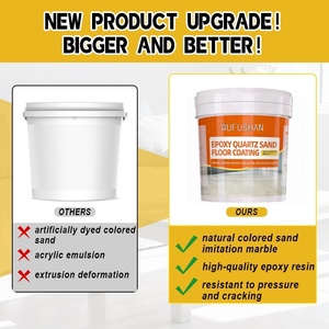 Peinture époxy colorée à base de sable, auto-nivelante, pour revêtement de <span class=keywords><strong>sol</strong></span> en époxy, idéale pour atelier, garage, décoration de <span class=keywords><strong>sol</strong></span> en ciment - Product Image 4