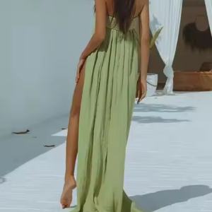 Vestidos de Verano Bohemios para Mujer, Venta al por Mayor, Vestidos Casuales de Lino Personalizados, Vestidos Elegantes para Mujer - Product Image 2