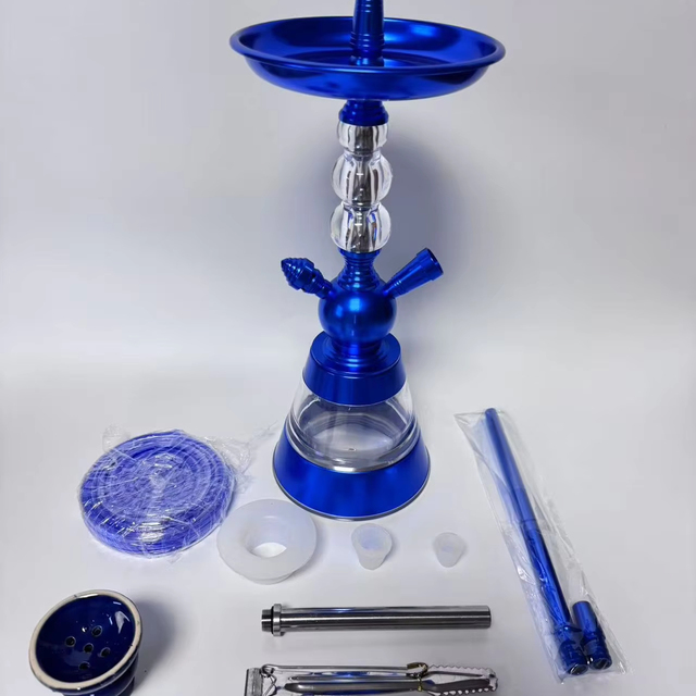 Newpro NP-187 Durable Aluminum Alloy Arabic Hookah Set with Lacquer Technique Modern Style Electronic Portable Glass Hookah
