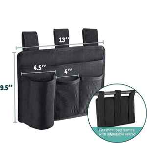Organizador Colgante de Tela Negra Resistente para Cuna de Bebé, Ajustable y Plegable, con Embalaje Premium, Venta al Por Mayor - Product Image 6