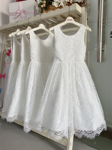 <span class=keywords><strong>Robe</strong></span> pour enfants <span class=keywords><strong>robe</strong></span> de princesse jupe en dentelle dos nu pour fille robes de mariée subtiles à la mode de petite fille de fleur - Product Image 6