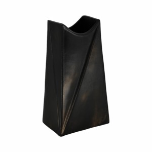 Vaso decorativo scultoreo in metallo, vaso contemporaneo per fiori, per soggiorno, sala da pranzo, camera da letto, decorazione per la casa - Product Image 3