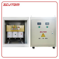 Transformateur triphasé sec 10 kVA avec régulation de tension personnalisée pour équipements industriels et médicaux