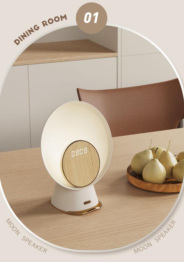 Moon Light Wireless Charging | Smart Night Lamp Alarm Clock | Dream