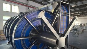 Custom Oem Odm Spiraalvormige Hijsrol Zware Transportband Verticale Lift Zwaartekracht Spiraal Transportband - Product Image 6