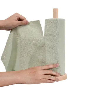 2024 Kitchen New Arrival Reusable Washable 20pcs 25*25cm Tear Away Microfiber Roll Cleaning Cloth