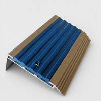 Profilé de protection d'angle en métal haute adhérence, bande antidérapante pour carrelage, nez de marche en aluminium pour la sécurité des escaliers