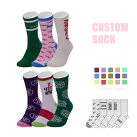 Chaussettes de sport décontractées personnalisées pour hommes, chaussettes en coton tricoté avec logo personnalisé, chaussettes de sport personnalisées