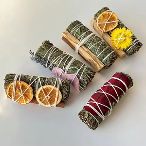 Cam quế tuyết tùng Smudge Stick Kit PALO santo hương bó cho tiền làm sạch nhà phong phú - Product Image 2