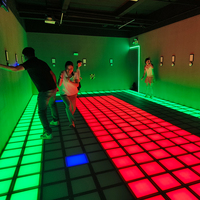 Jeu de danse interactif éducatif avec lumières LED au sol pour enfants, en métal, pour usage intérieur/commercial, maison de jeu