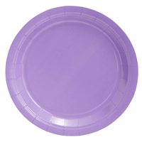 Ensemble de fête moderne violet de 72 pièces comprenant des assiettes en papier, des gobelets, des serviettes pour 24 invités pour les décorations d'anniversaire