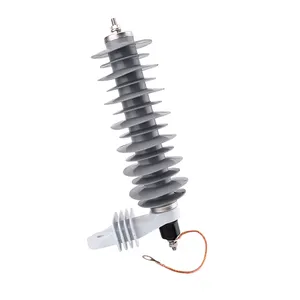 Aoda IEC silicone rubber polymer Gapless type metal oxide 36kv lightning arrester suppliers