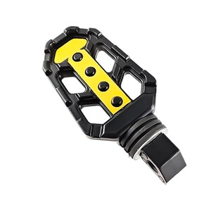Pedal de Motocicleta Qiangye de Aleación de Aluminio con Ángulo Ajustable, Accesorio de Modificación para Vehículos Todoterreno, Negro y Amarillo - Product Image 4