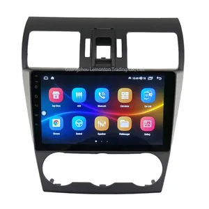 IMPREZA Car Stereo Refitting Frame Car Frame Radio Frame Car Dashboard Accessories for SUBARU FORESTER 2012-2018 XV Black ABC