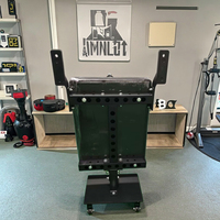 Banc de musculation Nordic Curl pour la maison, machine pour les ischio-jambiers et les fessiers, roues de transport, plaques de poids en métal durables, chaise romaine