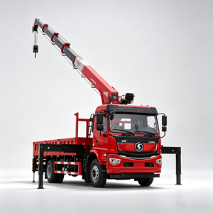 Nouveau modèle de camion-grue Shacman 4x2 8-12T robuste pour projets miniers - Product Image 1