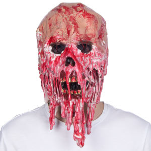Máscara de Látex Divertida y Realista de Cabeza Completa con Efecto de Carne Fluida, Suave y Cómoda para Halloween, Cosplay, Disfraces, Fiestas y Escenarios - Product Image 1