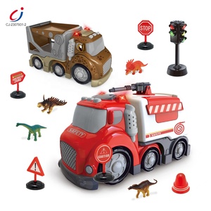 <span class=keywords><strong>Camion</strong></span> <span class=keywords><strong>de</strong></span> <span class=keywords><strong>pompiers</strong></span> coulissant éducatif Chengji, véhicule <span class=keywords><strong>de</strong></span> transport <span class=keywords><strong>de</strong></span> dinosaures, jouet <span class=keywords><strong>de</strong></span> <span class=keywords><strong>camion</strong></span> à inertie à friction pour enfants - Product Image 1