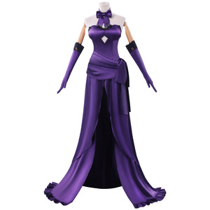 Ensemble complet de lingerie cosplay pour femme, robe noire Jeanne d'Arc, inspirée du dîner de la Sainte Vierge, fans d'anime, polyester - Product Image 5
