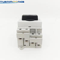 Turnmooner, interruptor aislador de CC PV, 1000V, 32A, interruptor de fusible Solar de riel Din, Desconector con mango giratorio, 2 uds./T 4P