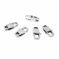 Fermoir à homard carré en acier inoxydable, de forme spéciale, collier, fermoir connexion, 316L