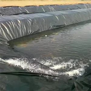 Водонепроницаемая пластиковая подкладка hdpe геомембрана 1 мм, подкладка для пруда 45 мил для рыболовного хозяйства