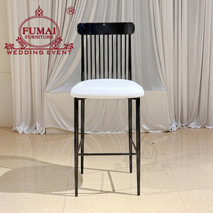 Black Frame Bar <b>Stool</b> White Bar <b>Stools</b> For Kitchen Countertop - Product Image 5