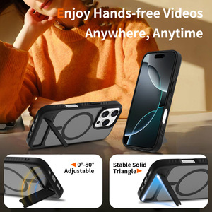 เคสโทรศัพท์ iPhone 16 Pro Max พร้อมขาตั้งในตัว เคสแม่เหล็ก เคส iPhone 17 Pro ป้องกันการกระแทก ฝาครอบป้องกันโทรศัพท์ - Product Image 6