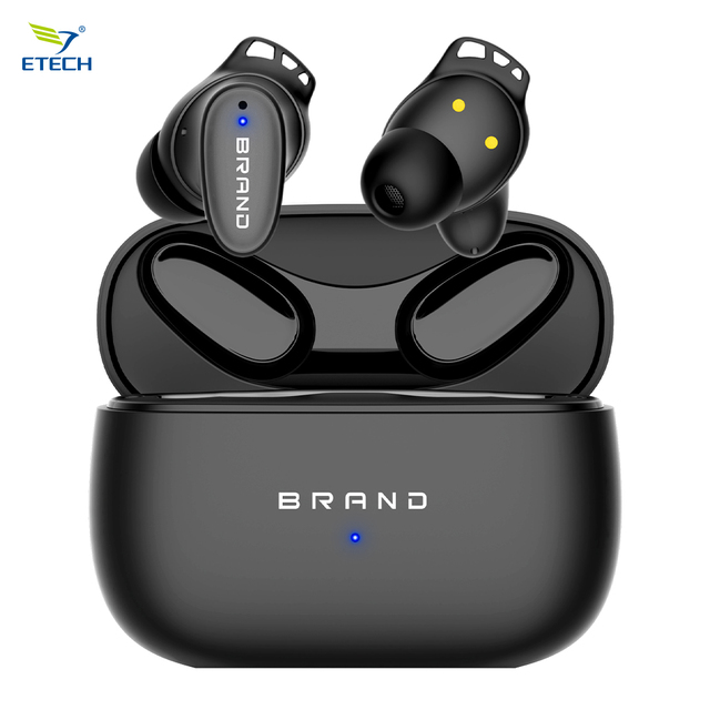 For B5.4 45dB ANC 6 Mics In-Ear Wireless Earbuds with LED Battery Indicator and Noise Cancelling OEM/ODM Supported