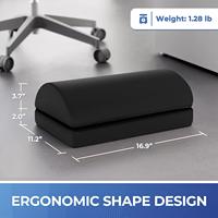 Repose-pieds pour sous le bureau au travail repose-pieds avec housse lavable repose-pieds en mousse à mémoire de forme avec 2 hauteurs réglables