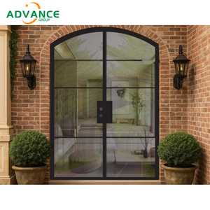 Elegante Scrollwork Premium <span class=keywords><strong>Puerta</strong></span> <span class=keywords><strong>de</strong></span> patio <span class=keywords><strong>de</strong></span> <span class=keywords><strong>hierro</strong></span> forjado para patio Balcón <span class=keywords><strong>Terraza</strong></span> con acabado negro recubierto <span class=keywords><strong>de</strong></span> polvo Protección UV - Product Image 3