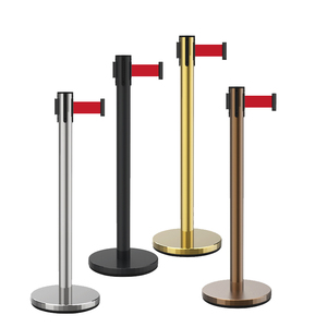 Equipo de control de multitudes de metal, poste de barrera de tráfico, cinturón de Banco retráctil, barrera de cola, barato - Product Image 1