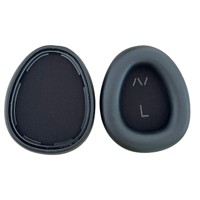 Coussinets d'oreille de remplacement pour écouteurs Skullcandy Aviator 900 ANC, en cuir protéiné noir, installation facile par clip, pièce de réparation