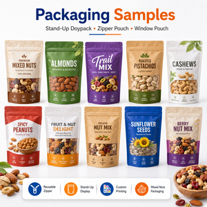 Mixed Nuts Premade Ziplock Stand up Packaging Packing Machine Economical Nuts Mixing <b>Mini</b> Machine Single Station Vibrati - Product Image 3