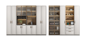 Luxury Modern Solid Wood Living Room Side Table Wine Cabinet and Dining <b>Buffet</b> Storage Cabinet - Product Image 3