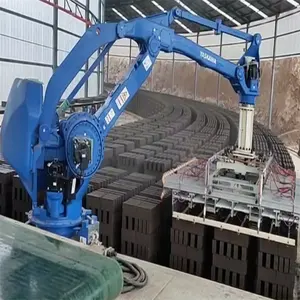 New Condition Clay Brick Block Stacker Palletizer Equipment Stone Robot with Clamping Arm