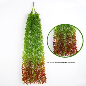 Giáng sinh năm mới-trung tâm mua sắm trang trí trần nhà mua sắm cây xanh mô phỏng màu xanh lá cây khóc liễu treo tường nho cho đám cưới - Product Image 5