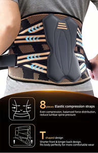 Soporte Lumbar Reforzado con Placa de Acero de Alta Resistencia e Infusión de Cobre, Ajustable, para Protección de la Espalda - Product Image 3
